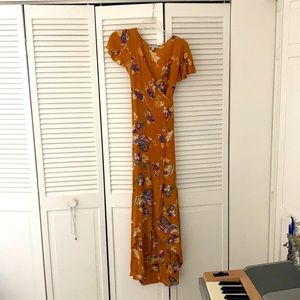 Beautiful floral wrap dress